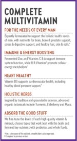 New Chapter Men's Multivitamin for Immune, Stress, Heart + Energy Support with Fermented Nutrients - Every Man's One Daily, Made with Organic Vegetables & Herbs, Non-GMO, Gluten Free - 72 ct - Image 9
