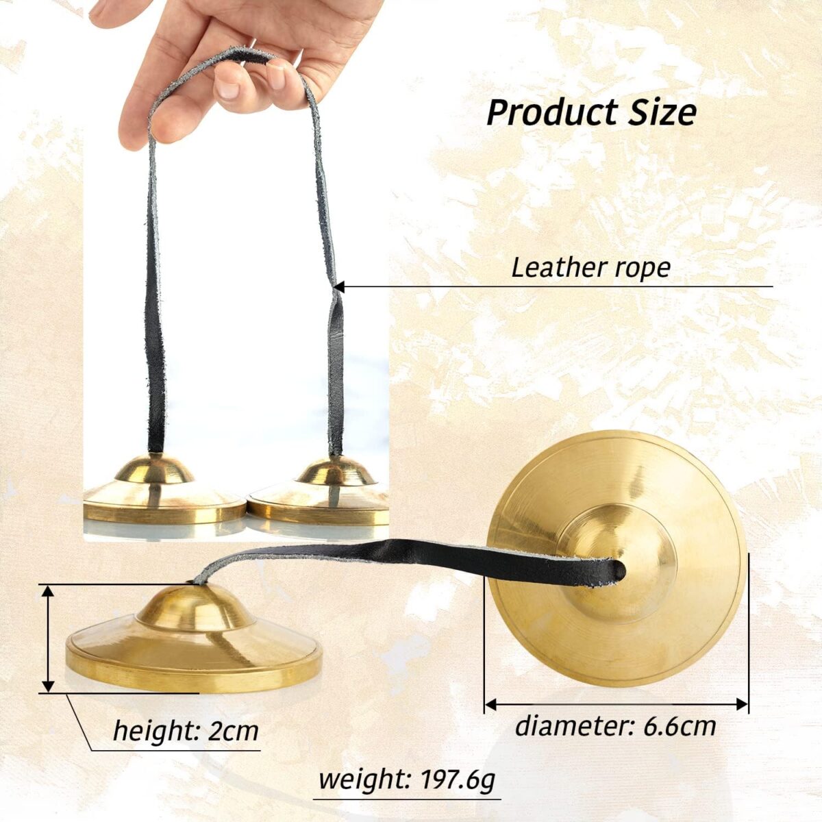 ZenBless Tibetan Tingsha Cymbals 2pcs, with Storage Box and Fabric Case,Meditation Brass Chime Bells for Spiritual Healing Mindfulness, Yoga Buddhist, Relaxation Musical Instruments - Image 5