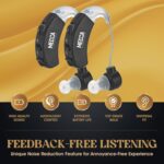 Behind The Ear Sound Amplifier - BTE Hearing Ear Amplification Device and Digital Hearing Aids for Seniors PSAD for The Hard of Hearing, Noise Reducing, Black, by MEDca - Image 8