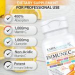 Quercetin 1,000mg, Vitamin C 1,000mg, Zinc 50mg, Vitamin D3 5,000iu, Selenium, Copper, Acerola, Ginger, Rutin, Bitter Orange, Rose Hips, Echinacea, Immune C Plus, 14 in 1 Immune C Plus (120 Count) - Image 6