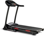 Sunny Health & Fitness Premium Folding Treadmill for Home with Adjustable Incline, Shock Absorption, Digital Monitor, Pulse Sensors, Speed Buttons, Optional Free SunnyFit App Bluetooth Connection - Image 2