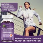 Glucosamine Chondroitin Gummies - Extra Strength Joint Support Supplement with MSM & Elderberry for Natural Joint, Antioxidant Immune Support for Adults, Men & Women-(2 Pack) - Image 6