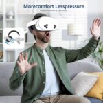 Comfortable Headset Accessory for Oculus/Meta Quest3/3S,RGB Lights with Battery,Quick Charge for Extended Play,Removable Battery,Adjustable Elite(White) - Image 7