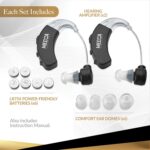 Behind The Ear Sound Amplifier - BTE Hearing Ear Amplification Device and Digital Hearing Aids for Seniors PSAD for The Hard of Hearing, Noise Reducing, Black, by MEDca - Image 4