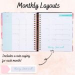 2025-2026 Monthly Large Planner- Daily, Weekly & Monthly Organizer with 3 Pens & Stickers - Progress Not Perfection, January 2025 to June 2026, Stylish & Durable - Image 3