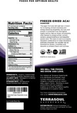 Terrasoul Superfoods Organic Acai Berry Powder, 4 Oz, Freeze-Dried for Freshness, Omega Fats Boost for Smoothie Bowls, and Antioxidant-Packed Superfoods Recipes - Image 2