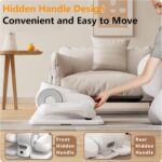 Under Desk Elliptical Exercise Machine, Electric Ellipse Leg Exerciser As Seen On TV, 12 Speed Foot Leg Exerciser While Sitting for Seniors, Portable Mini Seated Pedal Exerciser for Home Office - Image 9