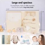 Baby Keepsake Box for Baby Girl Keepsake Box Baby Boy Keepsake Box for Baby Boy, Memory Box for Keepsakes Baby Memory Box for Baby Girl, Baby Box Keepsake Boxes with Lids, Newborn Keepsake Box Large - Image 4