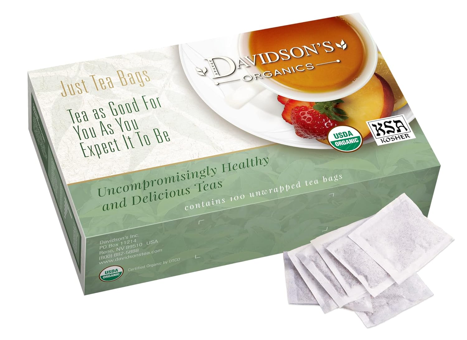71pE6pDcQOL._SL1500_.jpg Davidson's Organics, Ayurvedic Infusions, Anti-Inflammation, 100-count Unwrapped Tea Bags - Image 1