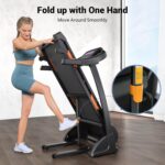 THERUN Incline Treadmill for Running and Walking, 300 lbs Weight Capacity Folding Treadmill with 0-15% Auto Incline, Wide Belt, 3.5HP, App, Heart Rate - Image 7