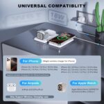 Wireless Charger for iPhone-3 in 1 Charging Station for Apple Multiple Devices, Travel Charger for iPhone 16 15 14 13 12 pro max & AirPods 4/3/Pro & Apple Watch - Image 4