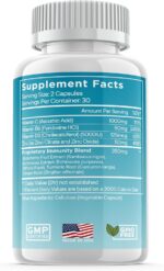 8 in 1 Immune Defense Support, Immunity Vitamins Supplement Booster with Zinc 50mg, Vitamin C Elderberry Vit D3 5000 IU, Turmeric Curcumin & Ginger, Echinacea - Allergy Relief for Kids Adults (2 Pack) - Image 2