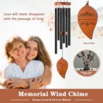 Memorial Sympathy Wind Chimes, Sympathy Gift Baskets in Memory of a Loved One Mother Father for Memorial/Bereavement/Condolence, 30" Wooden - Image 2