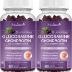 Glucosamine Chondroitin Gummies - Extra Strength Joint Support Supplement with MSM & Elderberry for Natural Joint, Antioxidant Immune Support for Adults, Men & Women-(2 Pack)