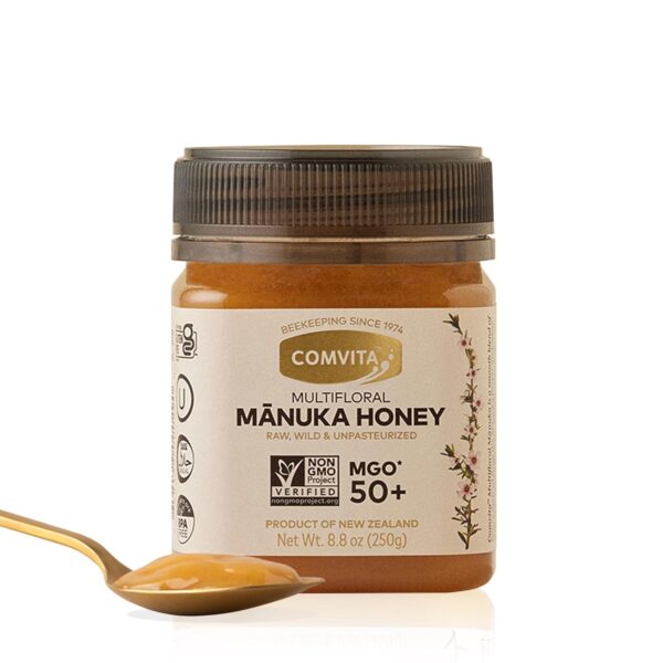 Comvita MGO 50+ Raw Multifloral Manuka Honey I New Zealand's #1 Manuka Brand I Authentic | Non-GMO Superfood for Everyday Wellness I 8.8 oz