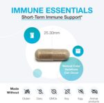 XYMOGEN Immune Essentials - Vitamin C 1000mg Immune Support Supplement - Immune Defense with Olive Leaf Extract - Gluten Free, Vegan and Non GMO (45 Capsules) - Image 3