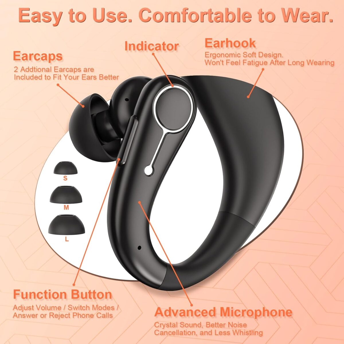 Hearing Aids, TTQ OTC Hearing Aids for Seniors with Bluetooth, Hearing Aid Rechargeable with Noise Cancellation, Hearing Amplifier for Moderate Hearing Loss, Clear Sound - Image 4