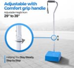 Stair Climbing Assist Cane – Stair Lift for Seniors, Mobile Stairlift, Half Step for Seniors, Portable Stair Lift for Elderly (Aluminum) - Image 5