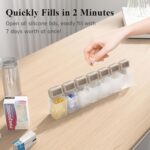 Weekly Pill Organizer Magnetic, Travel Pill Case, Once Daily Medication Dispenser, Easy Medication Management Travel, & Daily Pill Storage - Image 3