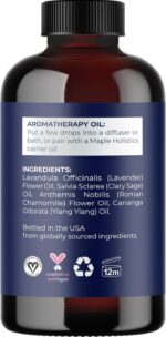 Sleep Essential Oil Blend for Diffuser - Dream Essential Oil for Diffusers Aromatherapy and Wellness with Ylang-Ylang Clary Sage Roman Chamomile and Lavender Essential Oil for Nighttime Support 4oz - Image 6