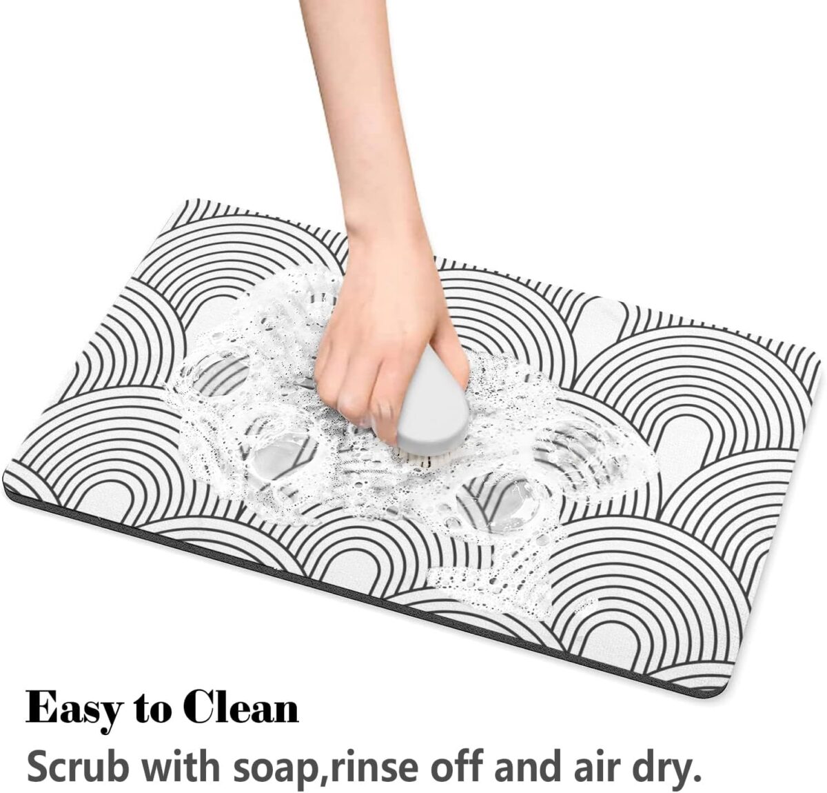 Dog Food Mats for Floors Absorbent, Pet Cat Food Mat - Quick Dry Dog Bowl Mats for Food and Water, Eco-Friendly Boho Pet Supplies - Image 7