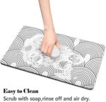 Dog Food Mats for Floors Absorbent, Pet Cat Food Mat - Quick Dry Dog Bowl Mats for Food and Water, Eco-Friendly Boho Pet Supplies - Image 7