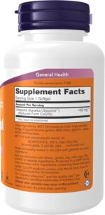 NOW Supplements, Ubiquinol 100 mg, High Bioavailability (the Active Form of CoQ10), 120 Softgels - Image 2