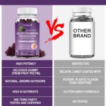 Glucosamine Chondroitin Gummies - Extra Strength Joint Support Supplement with MSM & Elderberry for Natural Joint, Antioxidant Immune Support for Adults, Men & Women-(2 Pack) - Image 5