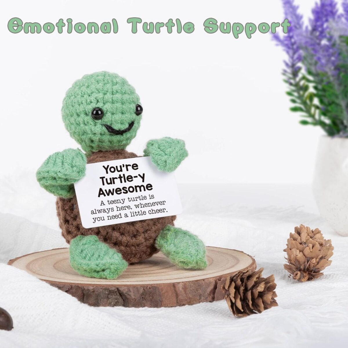 Mini Funny Turtle Easter Basket Essentials Stuffers for Teens Easter Gifts for Kids Teen Girls Boys, Birthday Gifts for Women Men Mothers Day Graduation Teacher Appreciation, Positive Emotional Turtle - Image 7