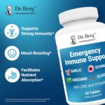 Dr. Berg Emergency Immune Support w/Echinacea - Potent Blend of Herbal Extracts (Warning: Strong Herbal Smells) - Immune Support Supplement Includes 2,000 IUs of Vitamin D & 10mg of Zinc - 60 Tablets - Image 3