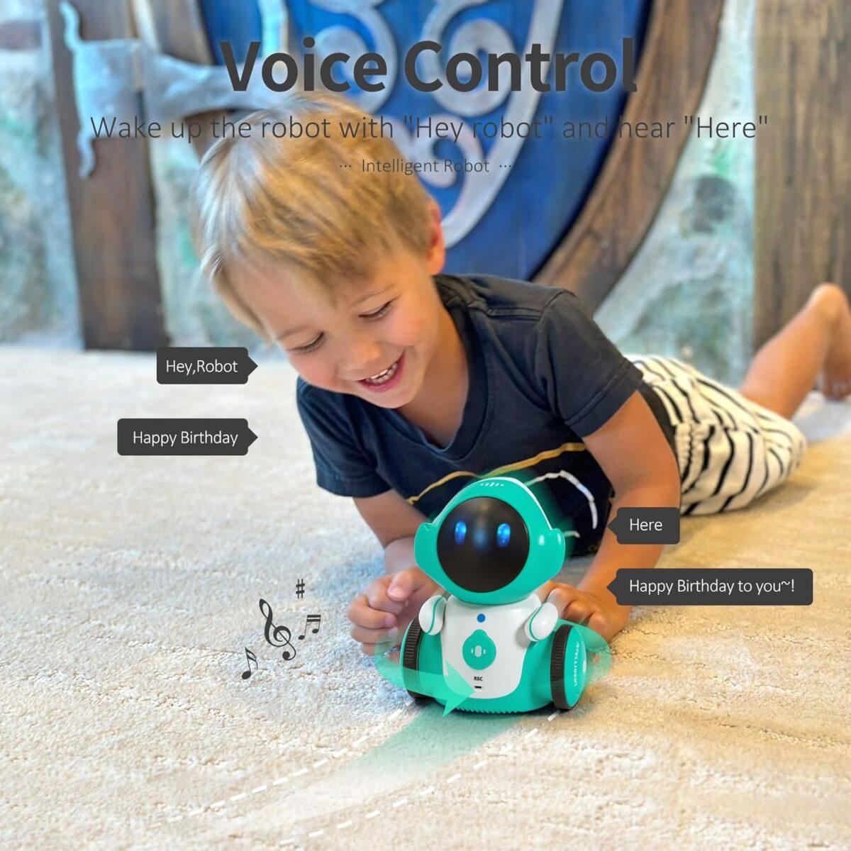 GILOBABY Robot Toys, Rechargeable Smart Talking Robots for Kids, Intelligent Robot with Voice Controlled Touch Sensor, Singing, Dancing, Recording, Repeat, Birthday Gifts for Boys Ages 6+ Years - Image 5