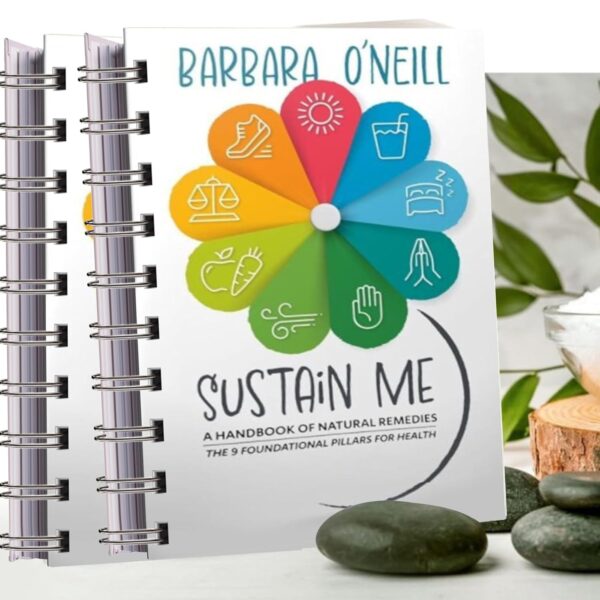 Sustain Me By Barbara O'Neill Book 2PCS Spiral-Bound Holistic Guide to Wellness, Natural Remedies & Herbal Healing -