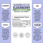 Elderberry with Zinc and Vitamin C for Adults - Immune Support Vitamins for Women and Men Natural Elderberries Black Sambucus Capsules - Immune Defense Multiminerals Supplement, Gluten-Free, 60 Ct - Image 6