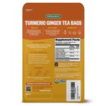 FGO Organic Turmeric Ginger Tea, Eco-Conscious Tea Bags, 100 Count, Packaging May Vary (Pack of 1) - Image 2