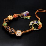 Tree of Life Hanging Chakra Stones, Crystals and Healing Stones Chakra Ornaments for Christmas Tree, Witchy Gifts, Dream Catchers and Meditation Accessories 7 Chakra Decor - Image 5
