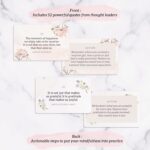 MESMOS 52 Mindfulness Cards with Action Plans. Relaxation Stress Relief Gifts for Women, Positive Affirmation Cards, Anxiety Relief Items, Meditation Self Care Kit, Relaxing Spiritual Gifts for Women - Image 3
