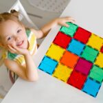 FNJO Magnetic Tiles, 110PCS Magnet Building Set, Magnetic Building Blocks,Construction STEM Learning and Playing Toys for Kids, Montessori Toy for Preschool Boys Girls Toddlers Classroom Must-Haves - Image 4