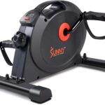 Sunny Health & Fitness Smart Mini Pedal Exerciser, Under Desk Bike/Elliptical for Home Workout & Cycle Cardio Training, Free SunnyFit App Link, Optional in Color, Mat/Workout Bands or Steel Stabilizer