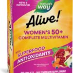 Nature's Way Alive! Women's 50+ Complete Multivitamin, Supports Healthy Heart, Brain, Bones*, Superfood Antioxidants