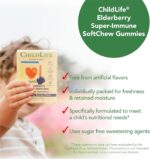 CHILDLIFE ESSENTIALS Elderberry Super-Immune SoftChew Gummies for Kids - Immune Support with Vitamin C & Vitamin D3, Elderberry Immune Supplement for Babies, Toddlers & Children - Berry, 27 Softchews - Image 6