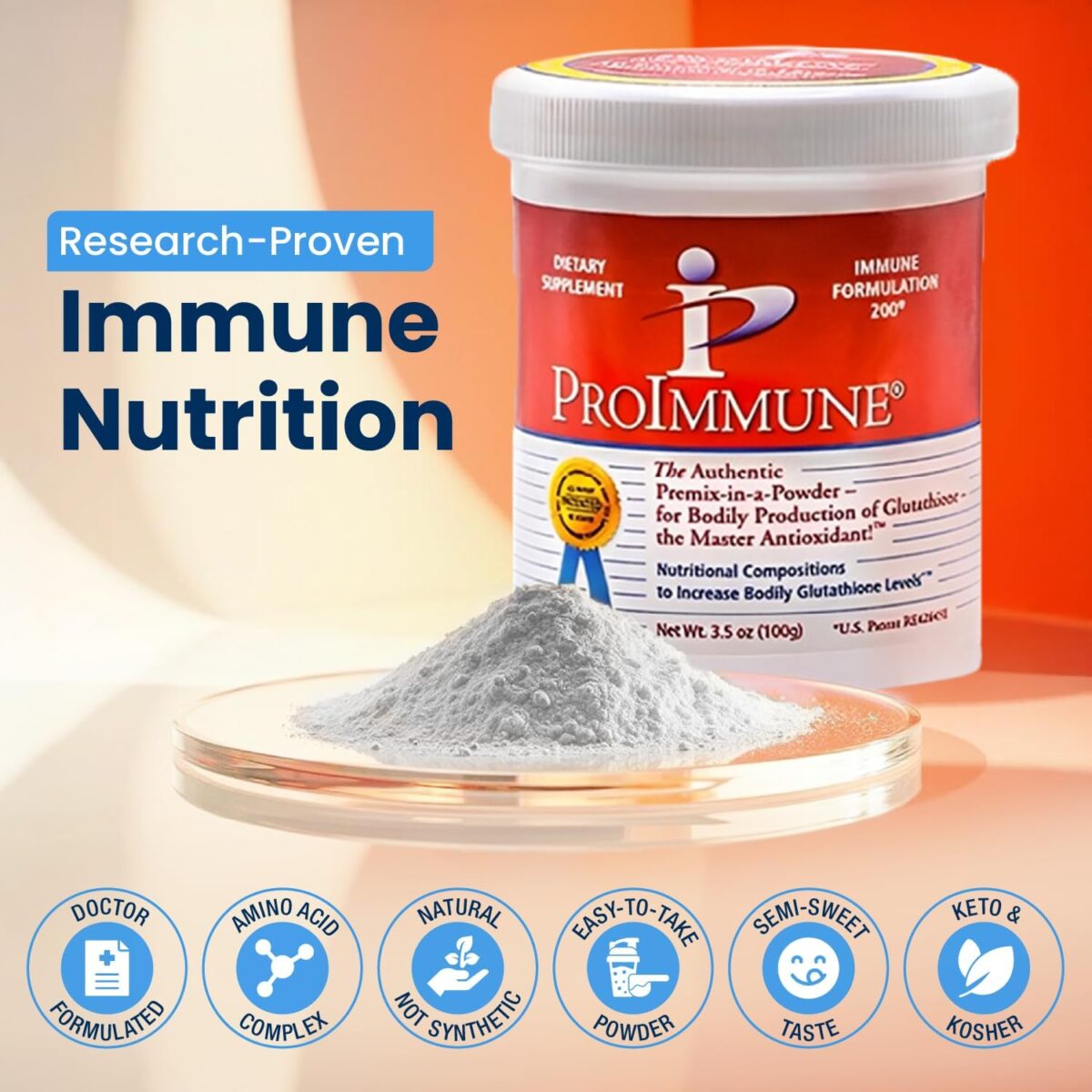 Immune Formulation 200 2 Month Supply of Glutathione, Authentic Pre-Mix in-a-Powder for Bodily Production of Glutathione. Nutritional Compositions to Increase Bodily Glutathione Levels - Image 7