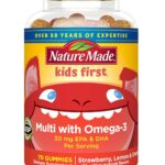 Nature Made Kids First Multivitamin with Omega-3, Kids Vitamins and Minerals for Nutritional Support, 70 Kids Multivitamin Gummies