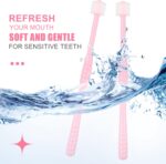 2 PCS Chemotherapy Must Have Toothbrush for Sensitive Mouths Chemo Care Package for Women Comfort Items Chemo Patients Spinning Toothbrush Oral Supplies(Pink) - Image 4