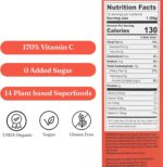 Superfood Smoothie Booster - 12 Servings - Healthy Vegan Gluten Free Smoothie Mix - Fiber Supplement Plant Protein Smoothie - Fruit, Coconut, Ginger, Turmeric, Flax and Chia Seeds Smoothie - Image 2