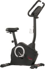 Sunny Health & Fitness Exercise Bike w/Pulse Sensors & Adjustable Cushion Seat, Home Cardio Training Machine for Adults/Seniors' Indoor Cycling Workout, Optional Compact Foldable or Electro-Magnetic - Image 2