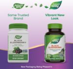 Nature's Way Black Elderberry Supplement, Traditional Immune Support*, With Elderberry and Elderflower, Plant Powered, 100 Capsules (Packaging May Vary) - Image 2