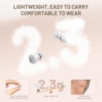 OTC Hearing Aids for Seniors - Hearing Aids with Digital Chips, Supermini Rechargeable Hearing Amplifiers Invisible with 16-Channel Sound Processing 3 Volume and 80H Wireless Charging Case (White) - Image 4