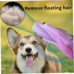 Dog Washing Gloves, Pet Grooming Gloves with Soft Brushes, Bathing and Massaging for Dogs and Cats, Silicone Heat Resistant Cleaning Gloves with High-Density Teeth (Purple) - Image 6