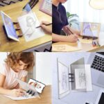 B5 Drawing Tracing Board Light Copy Pad Optical Image Reflection Projector Wireless Copy Board DIY Shadow Mirror Tracer with Stand for Artist Beginner Diamond Drawing Sketching - Image 2