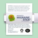 Migrastil Migraine Stick Rollon - Fast Cooling Comfort for Your Head. Aromatherapy with Peppermint & Other Essential Oils. Metal Roller. Made in USA by Basic Vigor - Image 2